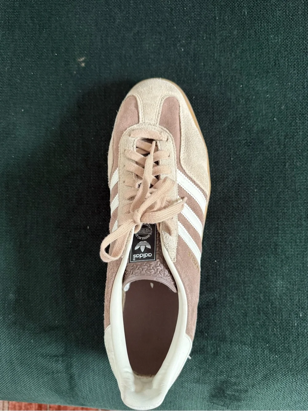 adidas Men’s Gazelle Suede Sneakers in Light Brown/Beige